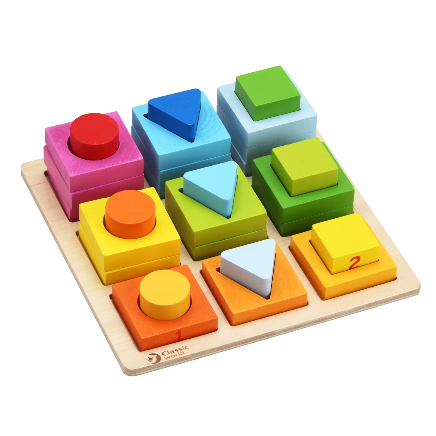 Wooden Geometric Blocks Set O672752