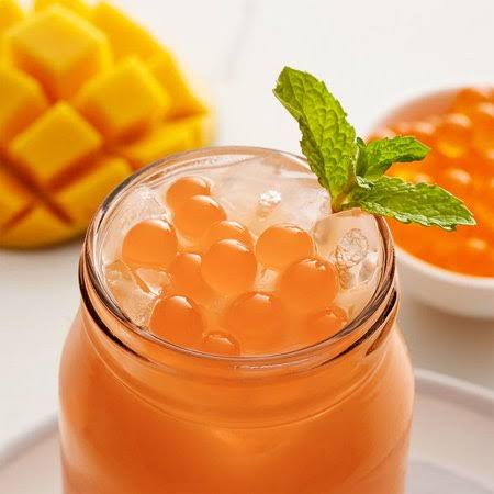 7.26 lb. Mango Bursting Boba - 4/Case R375