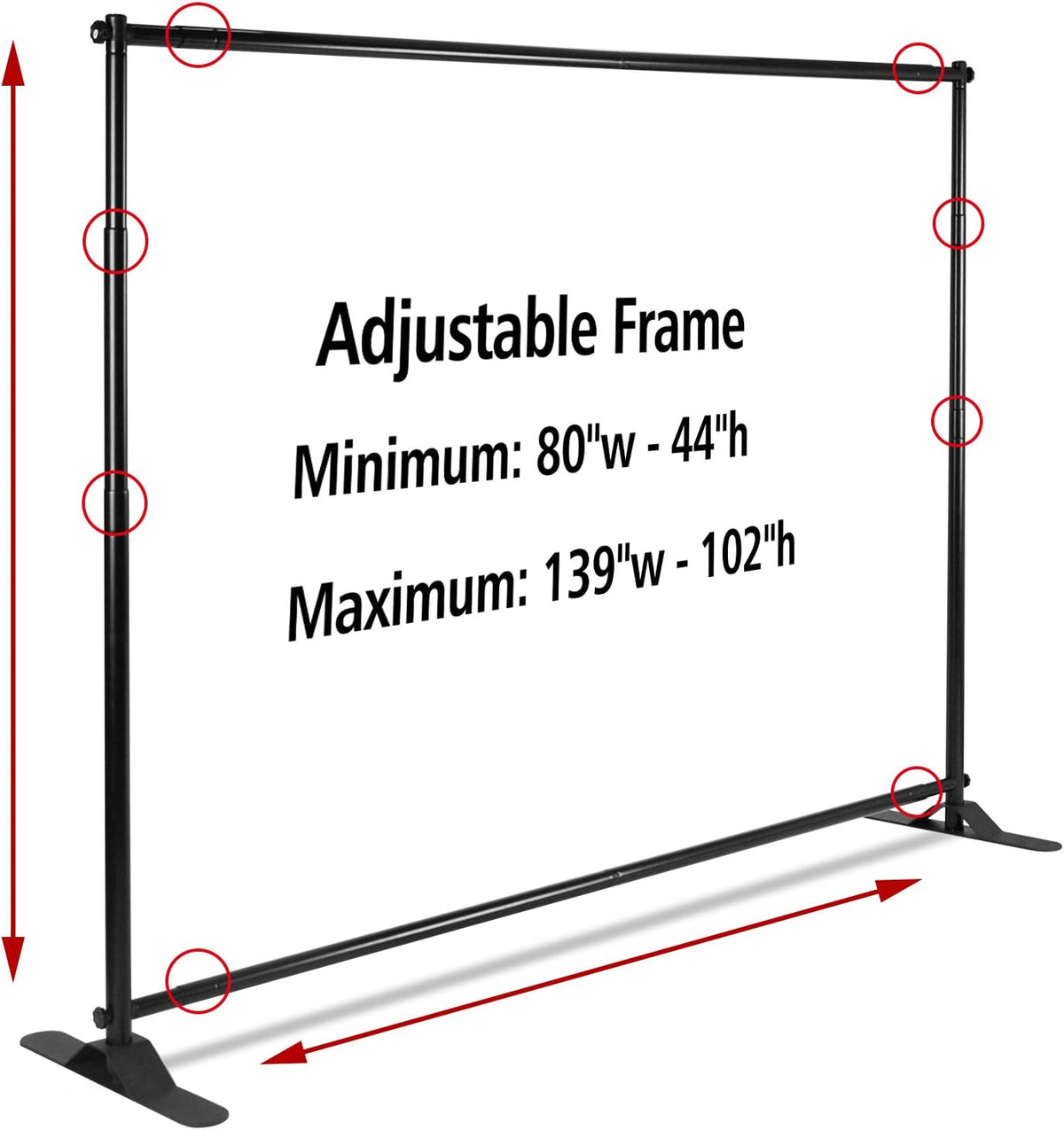Heavy Duty Backdrop Banner Stand with Carry Bag C531388