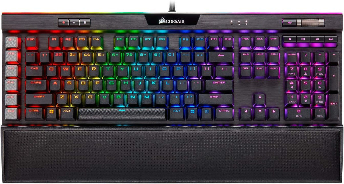 Black Mechanical Gaming Keyboard with Backlit RGB LED E888