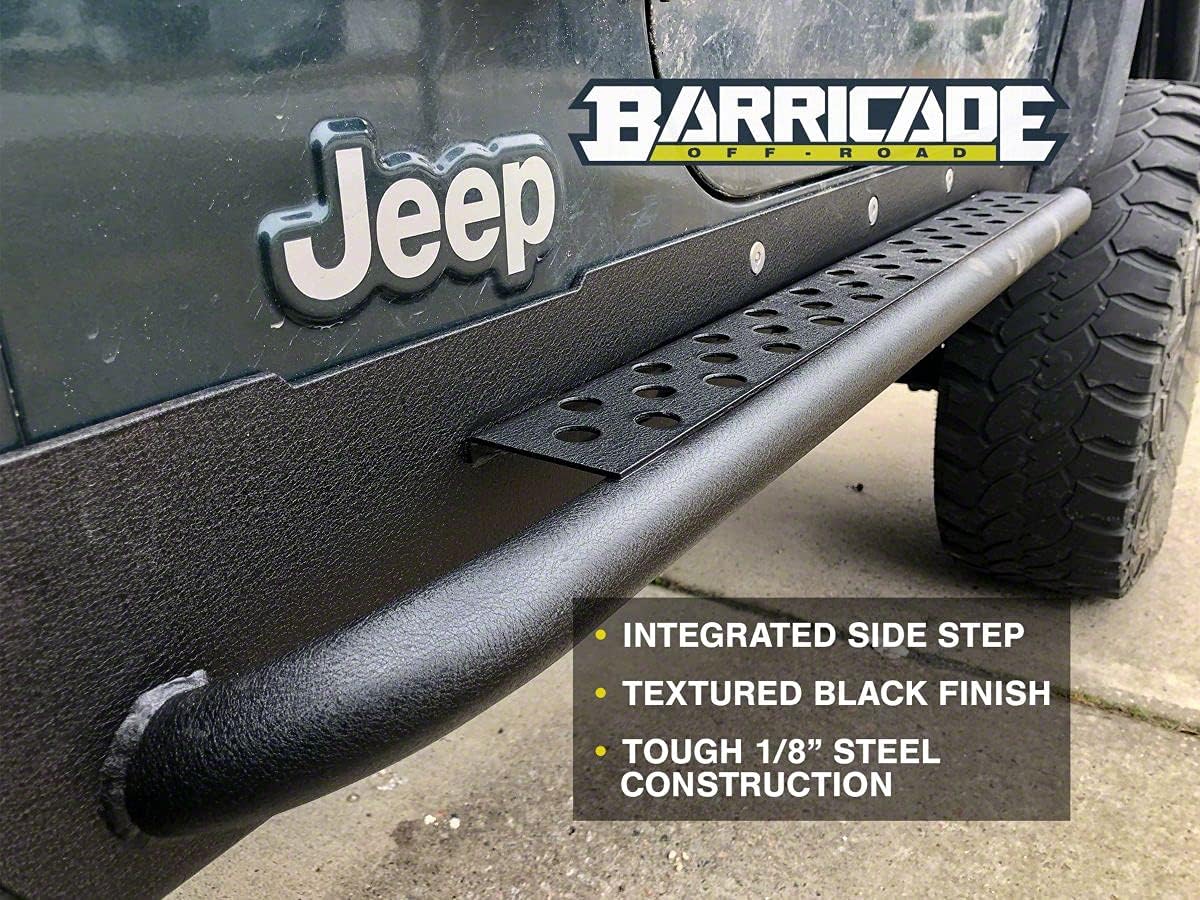 Rocker Guards with Steps Compatible with 97-06 Jeep Wrangler TJ N525800