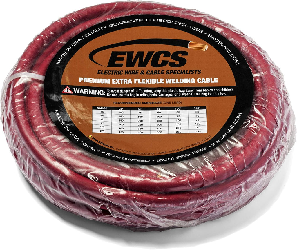 15 Feet Black Red 100% Copper Welding Cable 600 Volt X110019