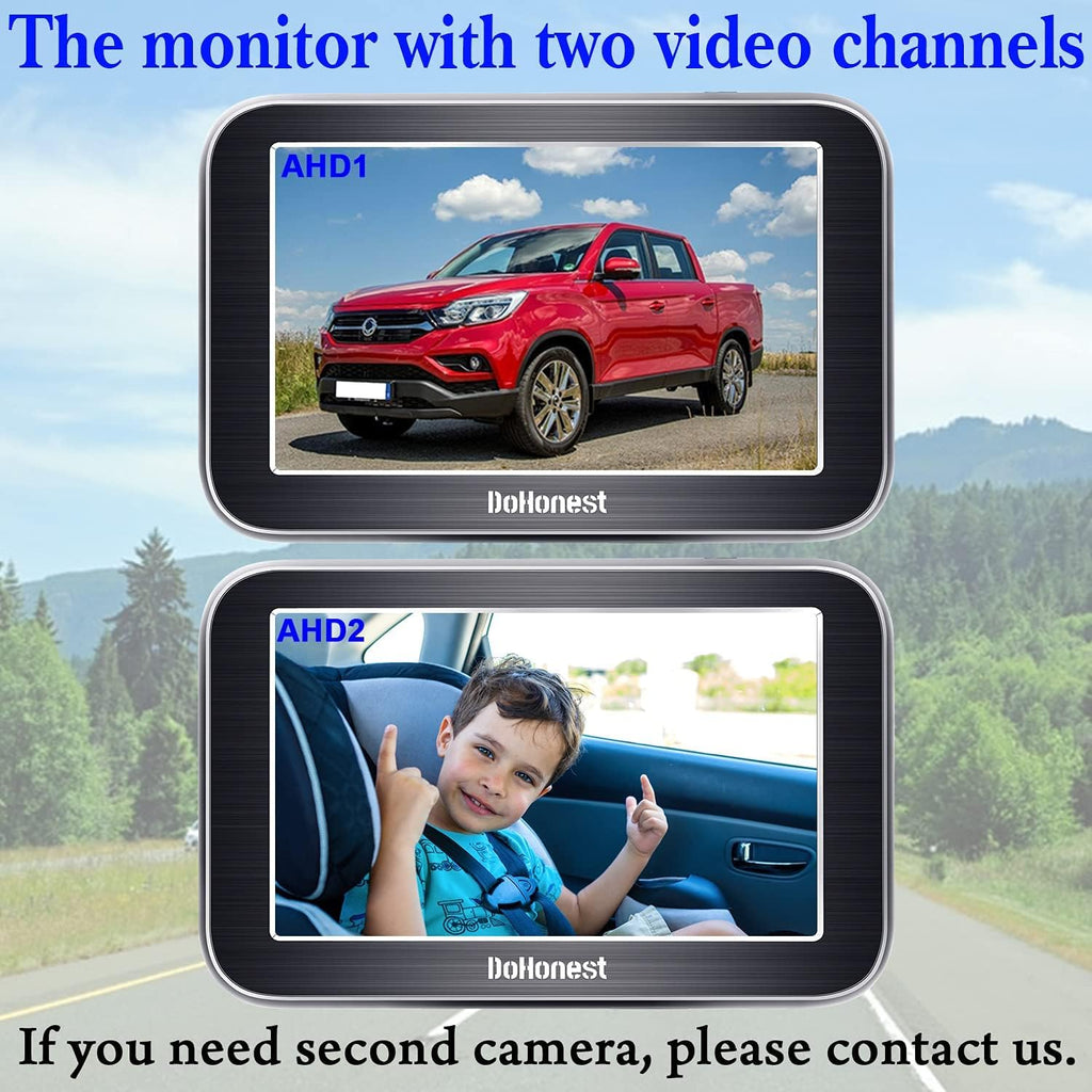 5'' AHD 1080P IR Night Vision Baby Car Camera Monitor with Second Backup Camera R16476