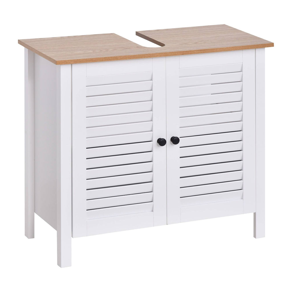 White 2 Door Under-Sink Storage Cabinet J65179