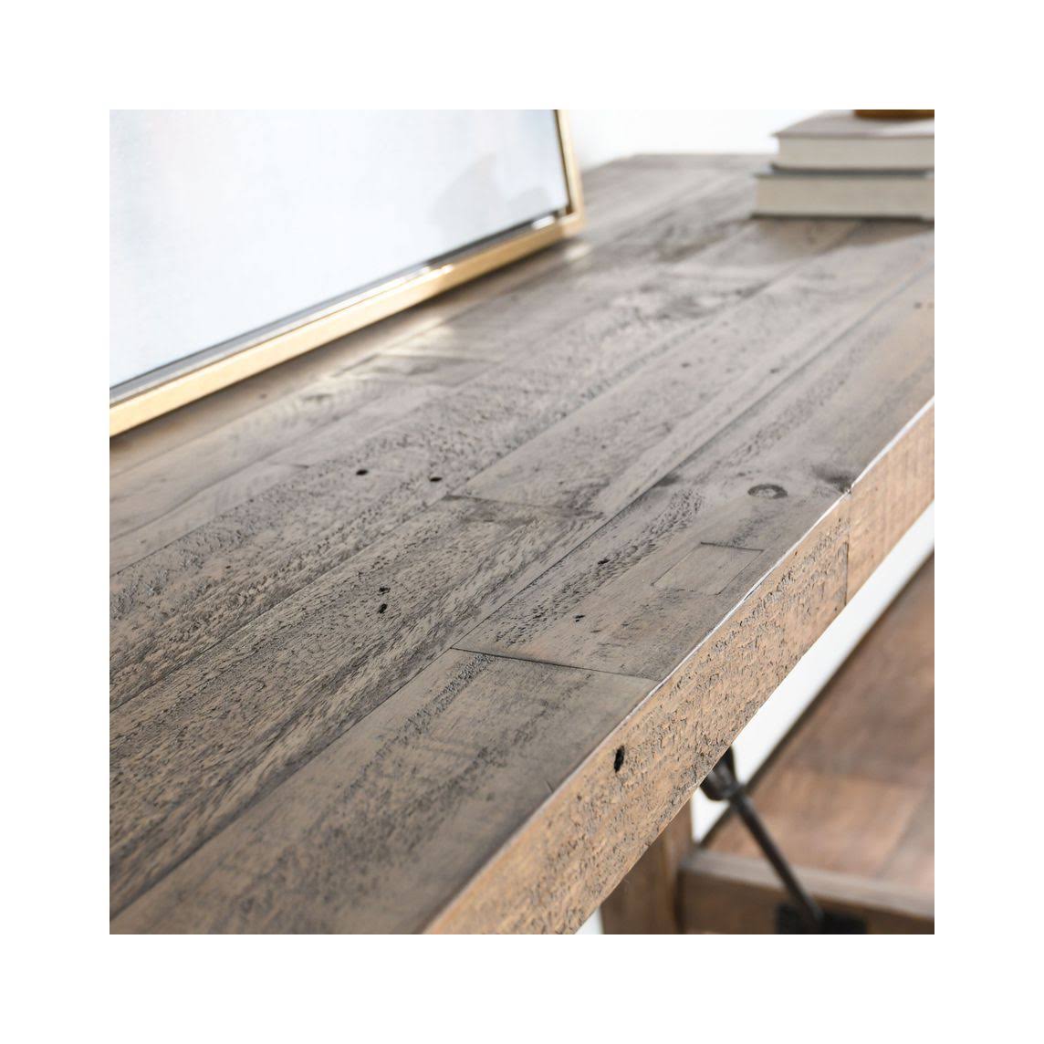Weathered Gray Reclaimed Pine Console Table V17233
