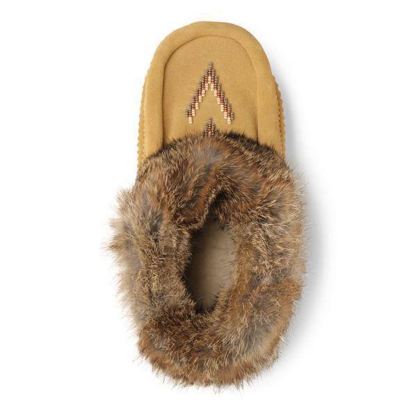 Genuine Rabbit Fur Lined Moccasin I234072