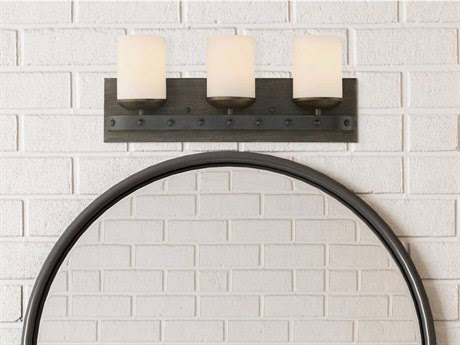Reclaimed Wood 3 Light Bath Bar B602560