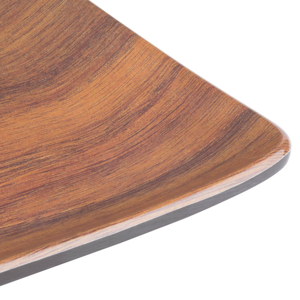 Acacia Woodgrain Melamine Tray - 12/Case T890