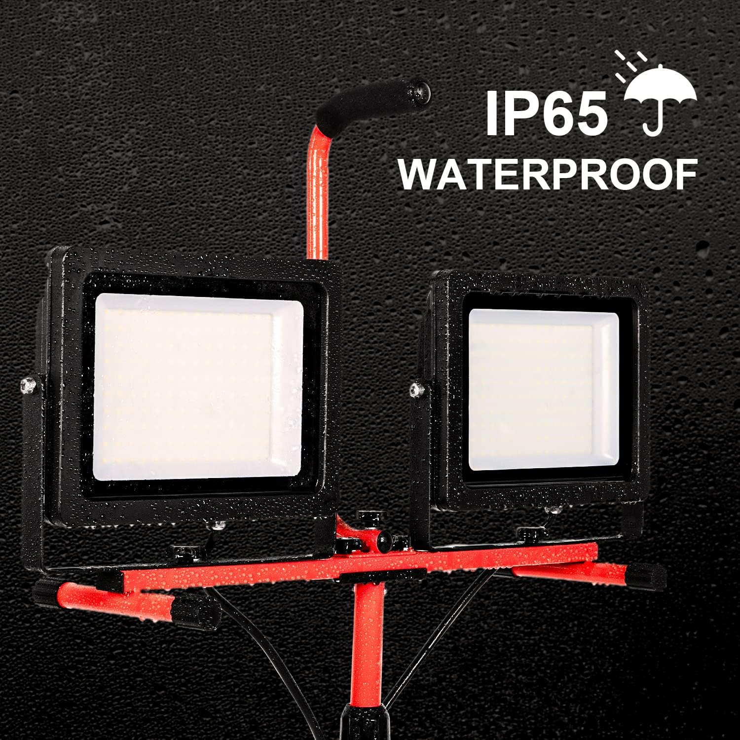 20000 Lumen LED Work Light With Stand 200W 5000K IP65 (2 pack) V574566
