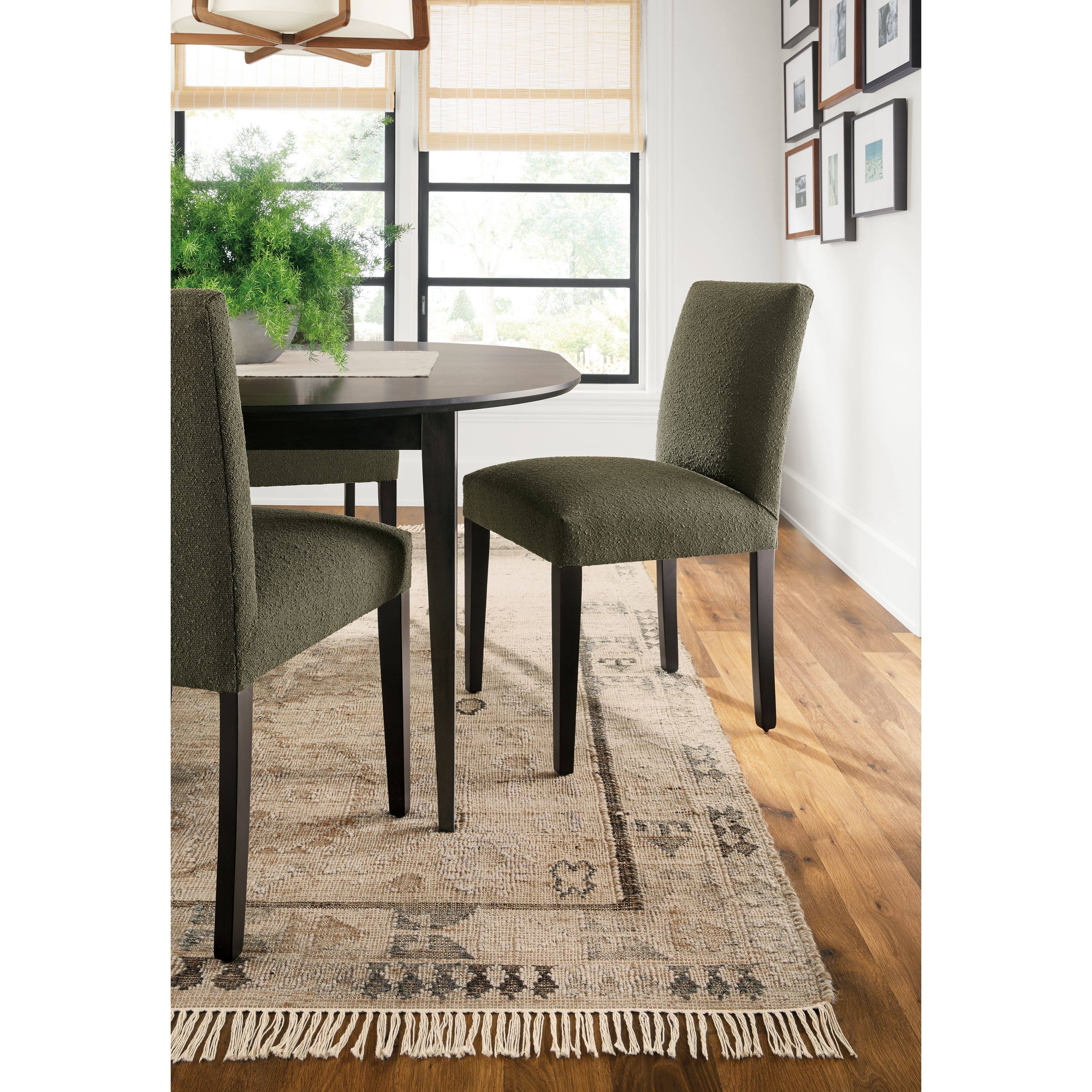 Modern Side Chair in Flint Cement Grey Fabric M656054