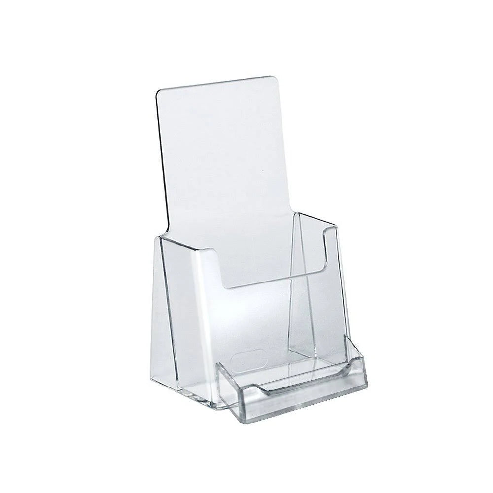 100-Pack Counter Trifold Brochure Holder with Business Card Pocket A147971