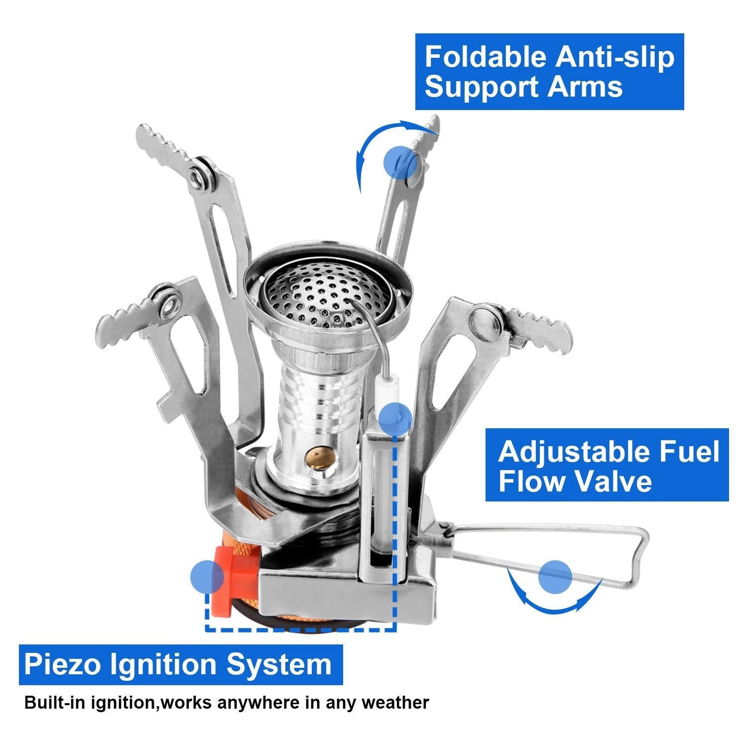 12-Piece Camping Cookware Mess Kit with Mini Stove Z18021