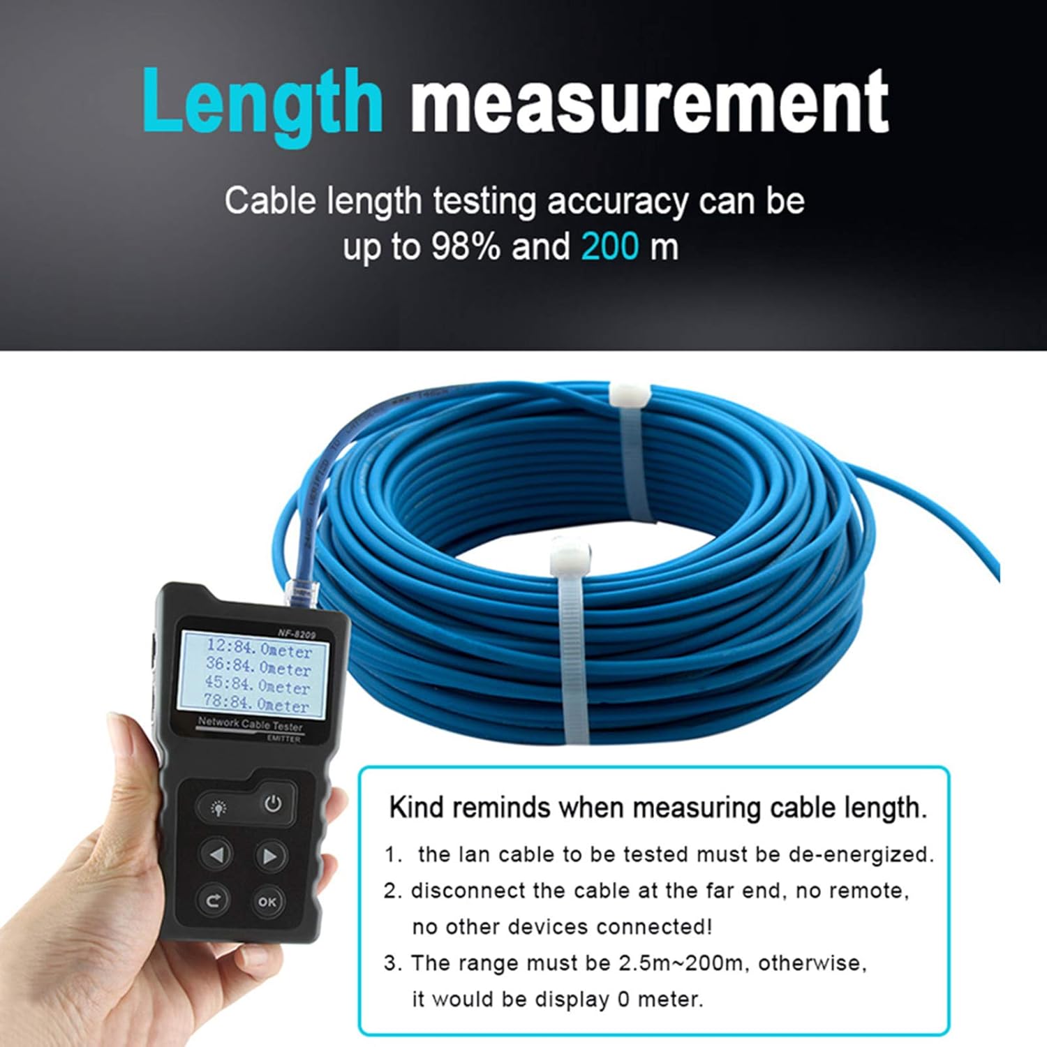 Network Cable Tester with TDR D88665
