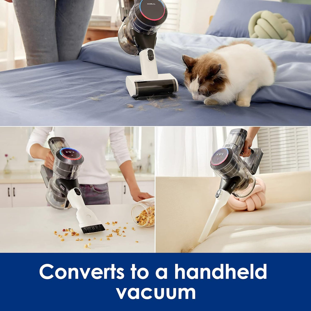 Smart Cordless Stick Vacuum Cleaner with LED Power Brush C3533