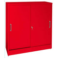 Red Sliding Door Storage Cabinet R967282