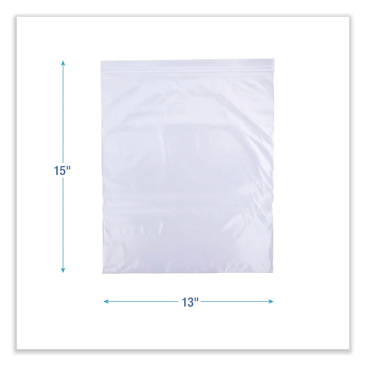 Reclosable Food Storage Bags, 2 gal, Clear, 100/Box V307