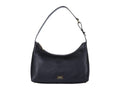 Black Tumbled Leather Hobo N6430