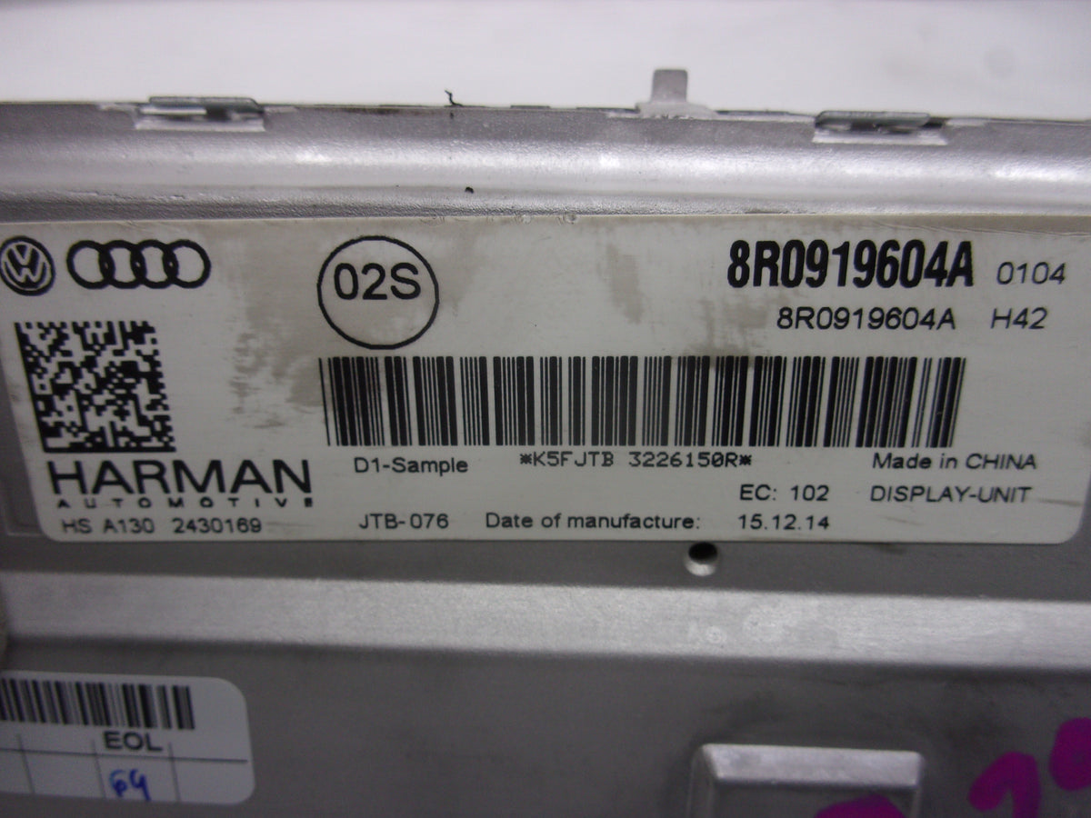 Pre-Owned Audi Q5 Information Display Screen G26445