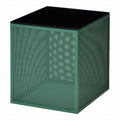 Green Square Glass Top Side Table D580734