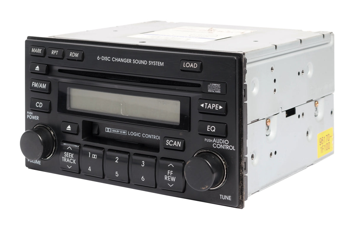 Restored AM FM Radio Cassette 6 Disc CD MP3 Player Y59397