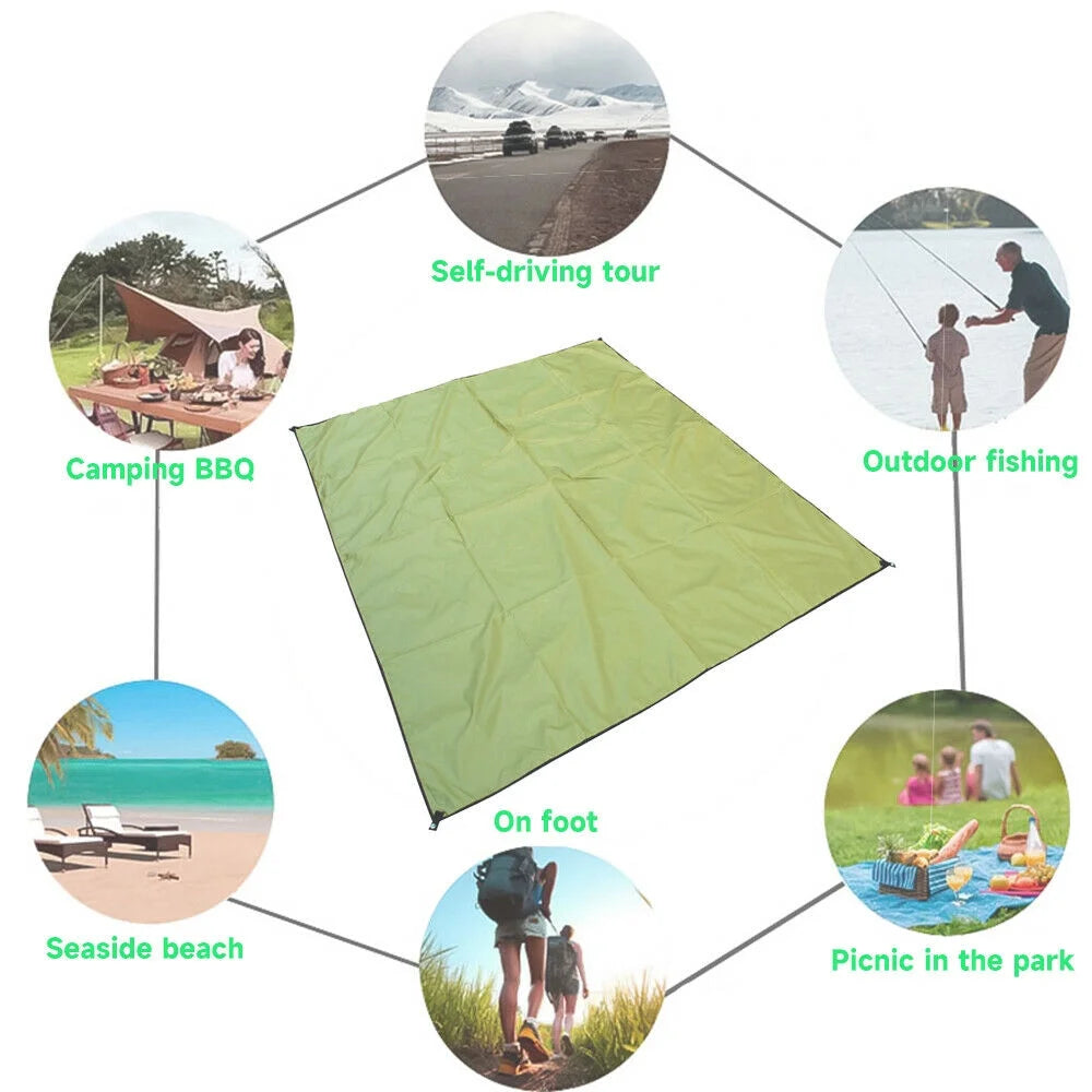 10' x 10' Green Square Sun Shade Sail Canopy F277592