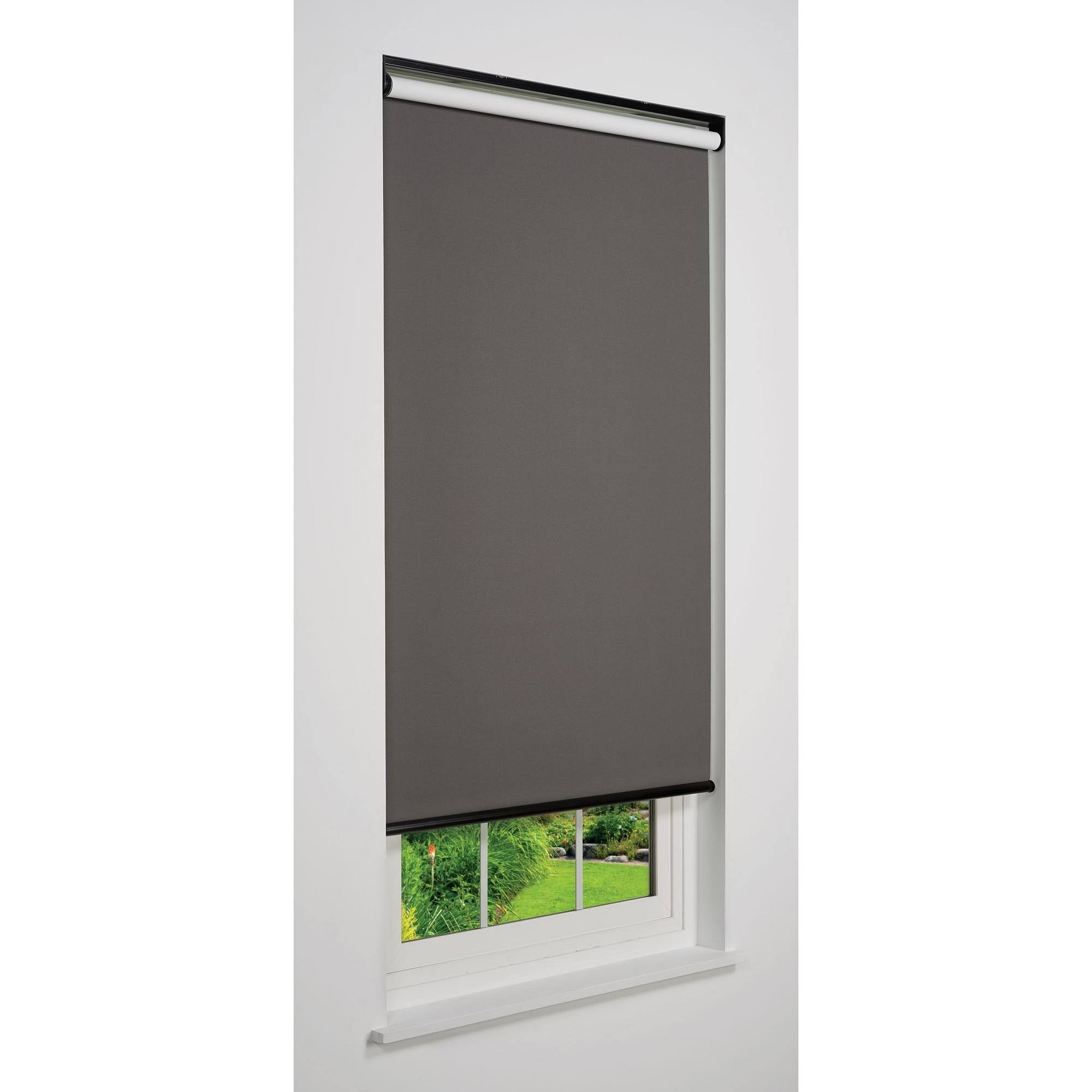 Dark Grey Cordless Blackout Roller Shade J7466