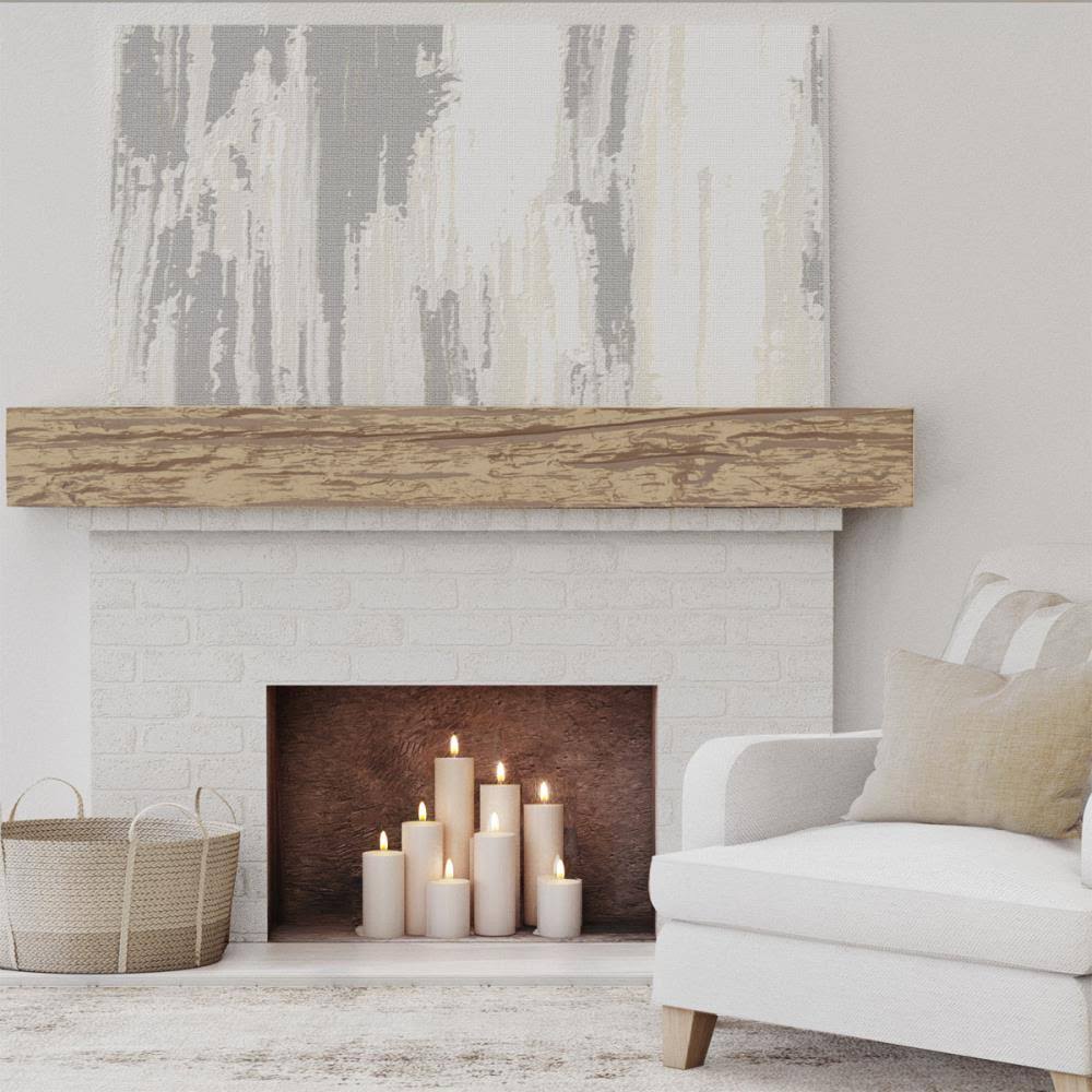 Natural Golden Oak Faux Wood Fireplace Mantel O960557