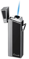 Black Lacquer Compact Torch Flame Lighter V24145
