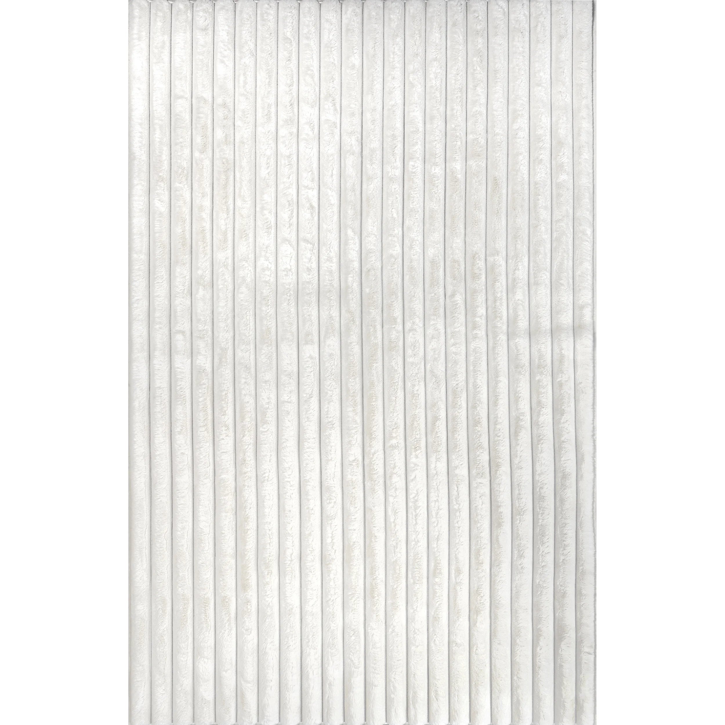Faux Rabbit Machine Washable Area Rug L3295