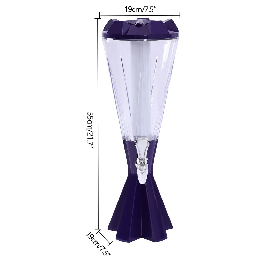 Beer Tower Beverage Cold Drink Dispenser 21.7in Tall L110712