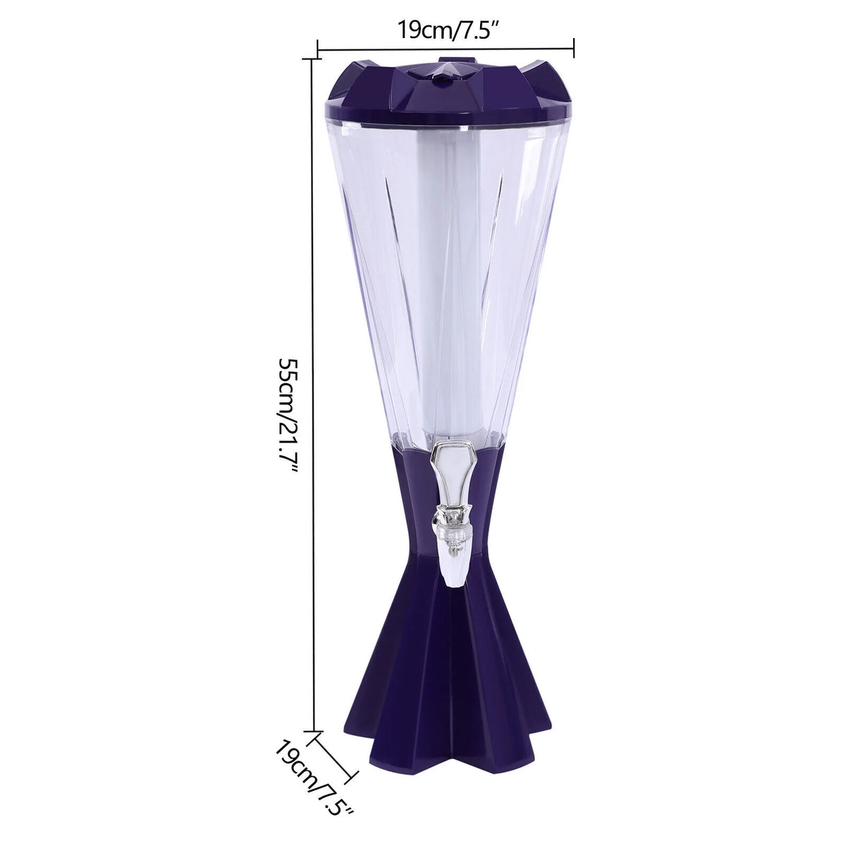 Beer Tower Beverage Cold Drink Dispenser 21.7in Tall L110712