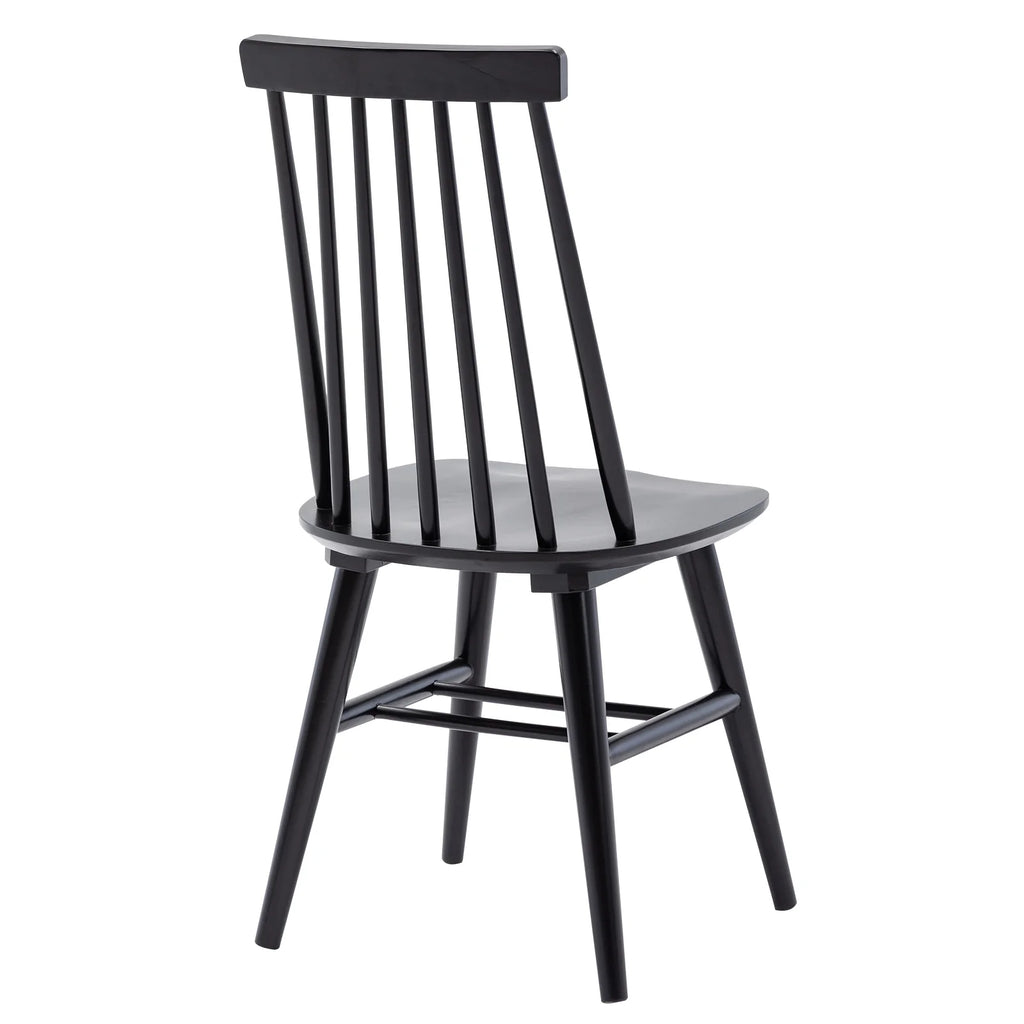 Black Wood Dining Chairs Set of 2 D89849