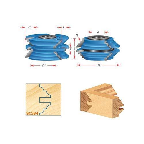 Carbide Tipped 3-Wing Stile & Rail Bead & Cove Cabinet Door 3-9/16 D x 1-9/16 H332347