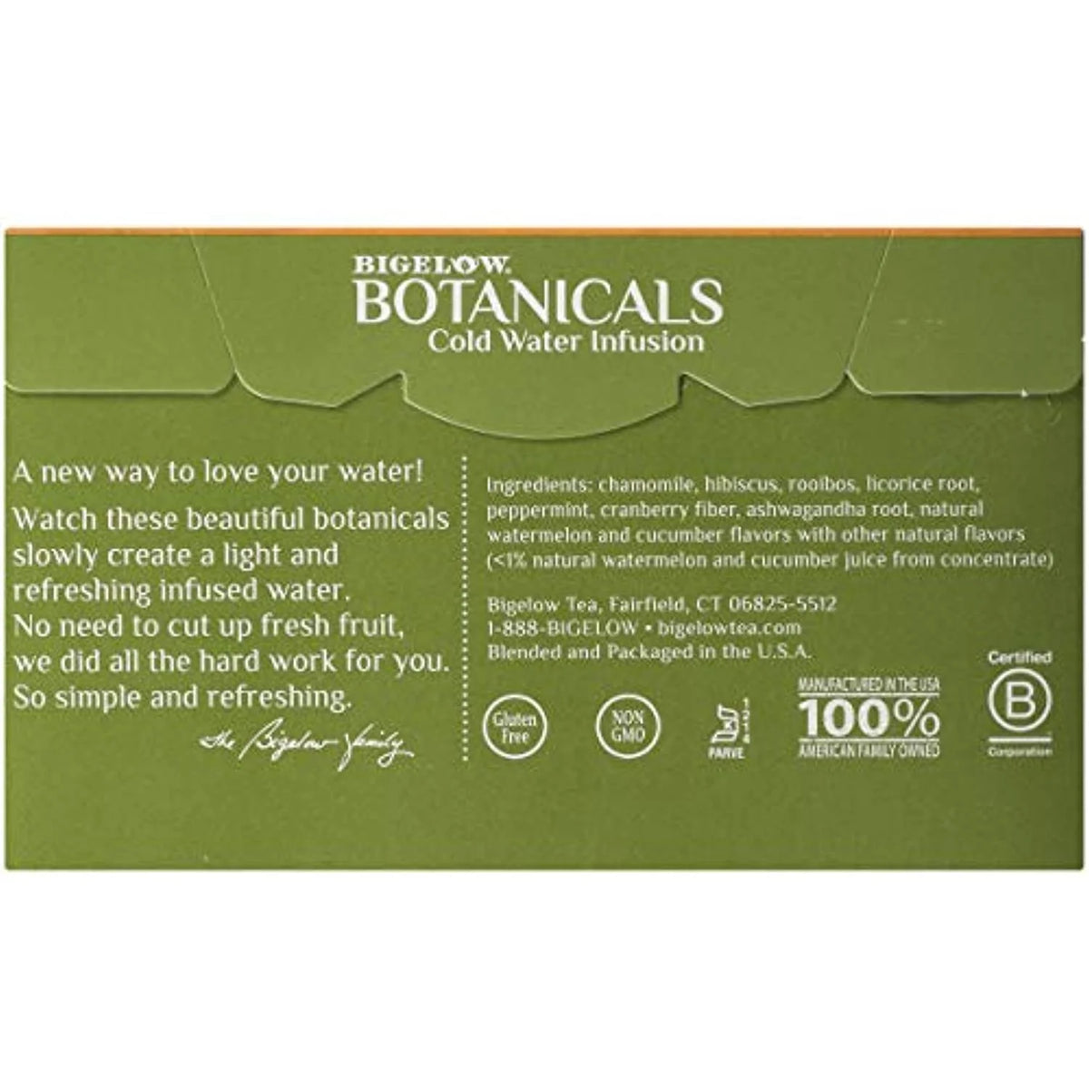 18 Count (Pack Of 6) Herbal Tea Bags L6005