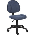 Blue Fabric Task Chair Without Arms D441008