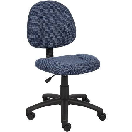 Blue Fabric Task Chair Without Arms D441008