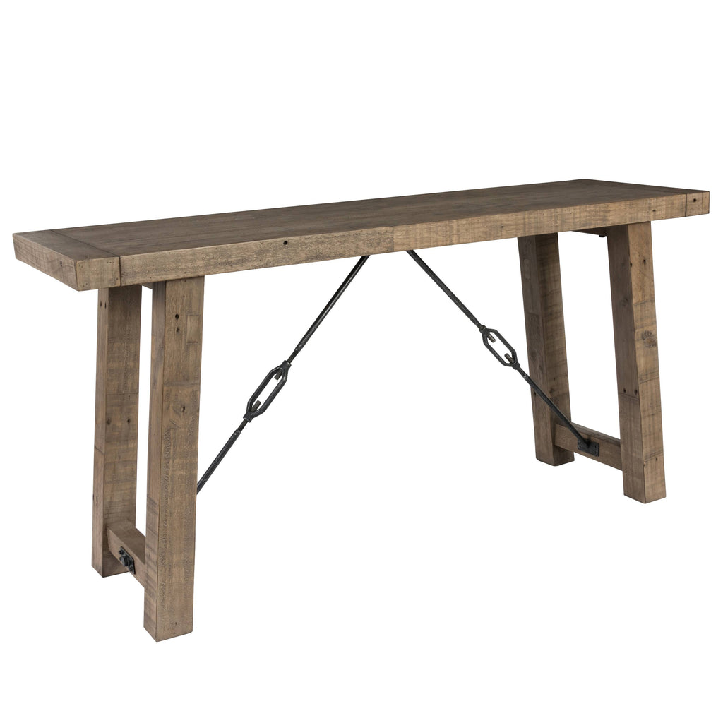 Weathered Gray Reclaimed Pine Console Table V17233