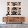 Black Framed Art Set X24516