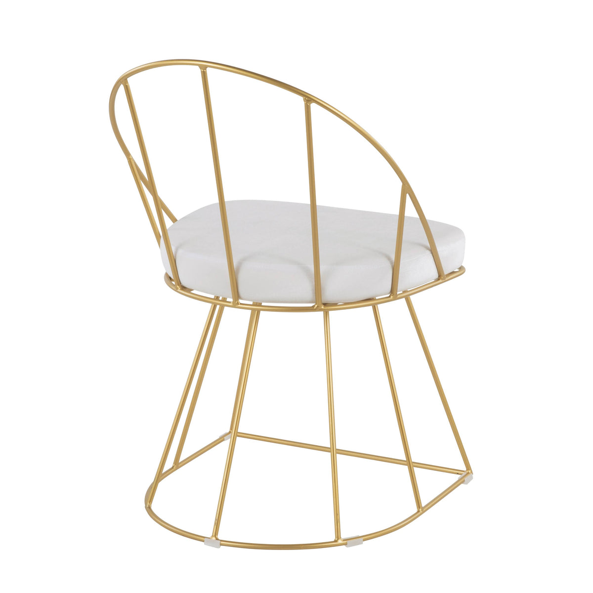 Gold and White Velvet Dining Chair (Set of 2) K848121