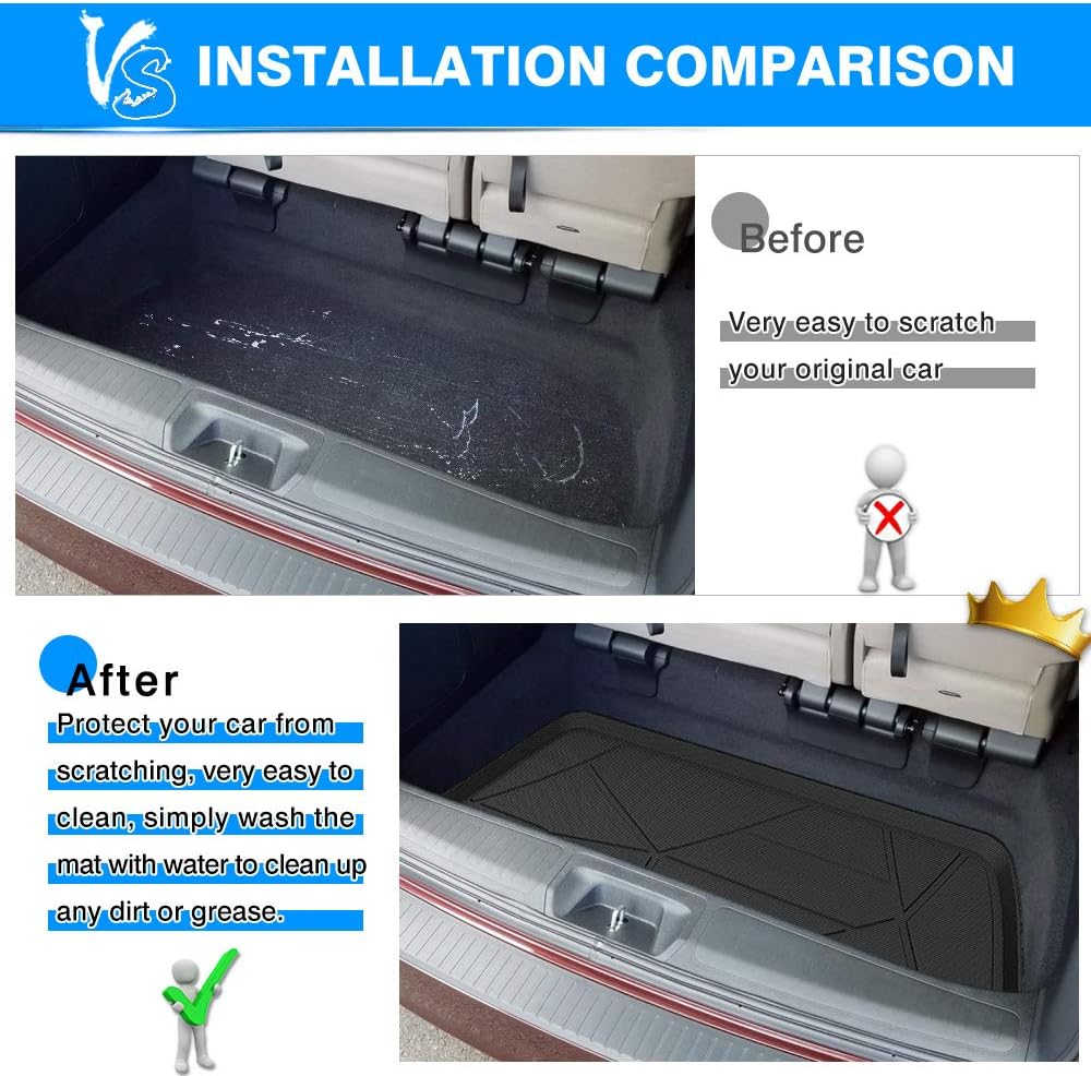 Custom Fit Cargo Liner Trunk Floor Mat Pack of 2 A12958