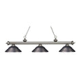Antique Silver 3 Light Billiard Light L3103