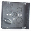 2-Gang 4 in. 2-1/8 in. Deep 42 Cu. in. New Work Metal Square Electrical Box (Case of 20) S4215