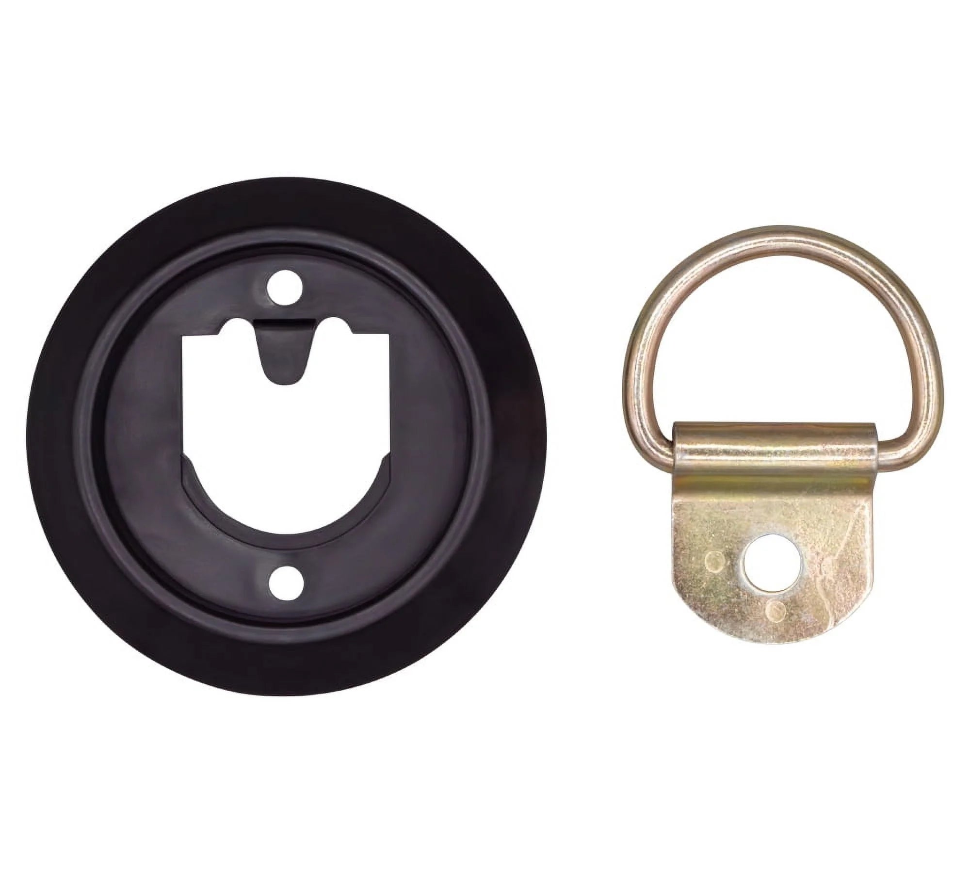 10 Pack Recessed D-Ring Tie-Down Anchor with Plastic Pan Fittings J809