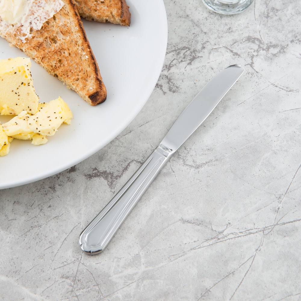 18/0 Stainless Steel Bread and Butter Knife - 36/Case I316