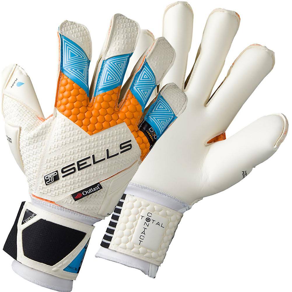 White 7 Goalkeeper Gloves B796