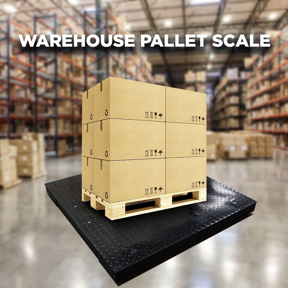 Heavy Duty Industrial Pallet Floor Scale with Digital Display Indicator (24x24) F693803