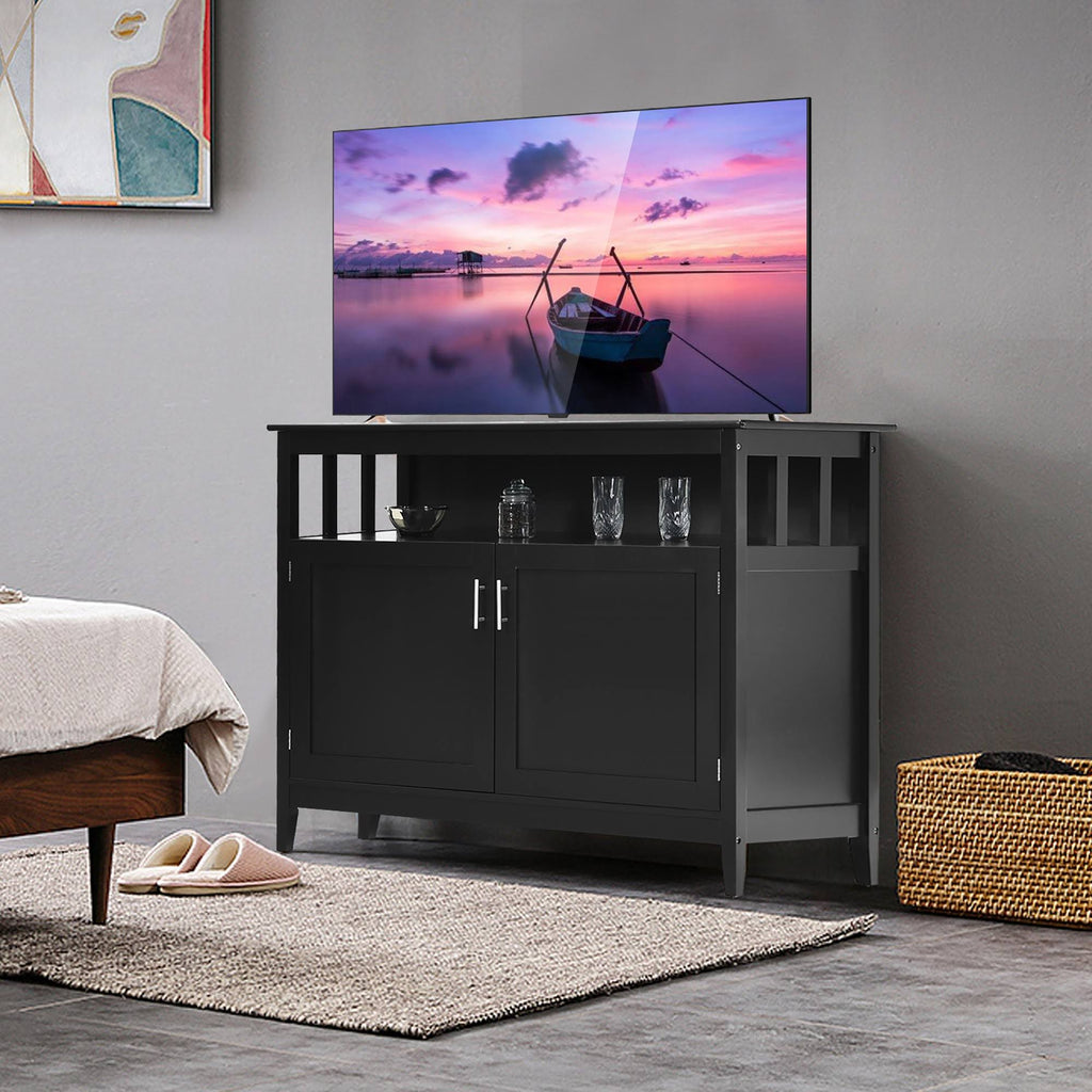 Black 2 Doors Kitchen Sideboard Cabinet Z312