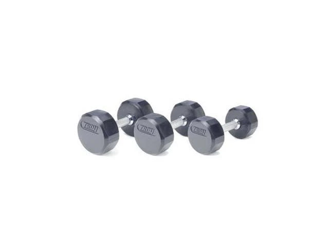 105lb 12-Sided Rubber Encased Dumbbell R672