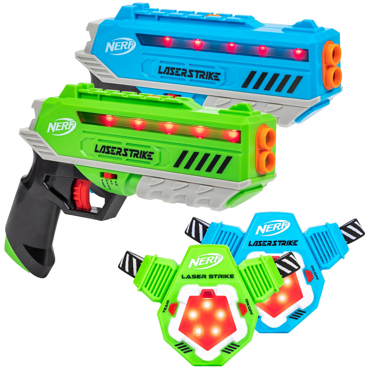 Laser Tag 2 Pack Blaster Set with Chest Plates X398348