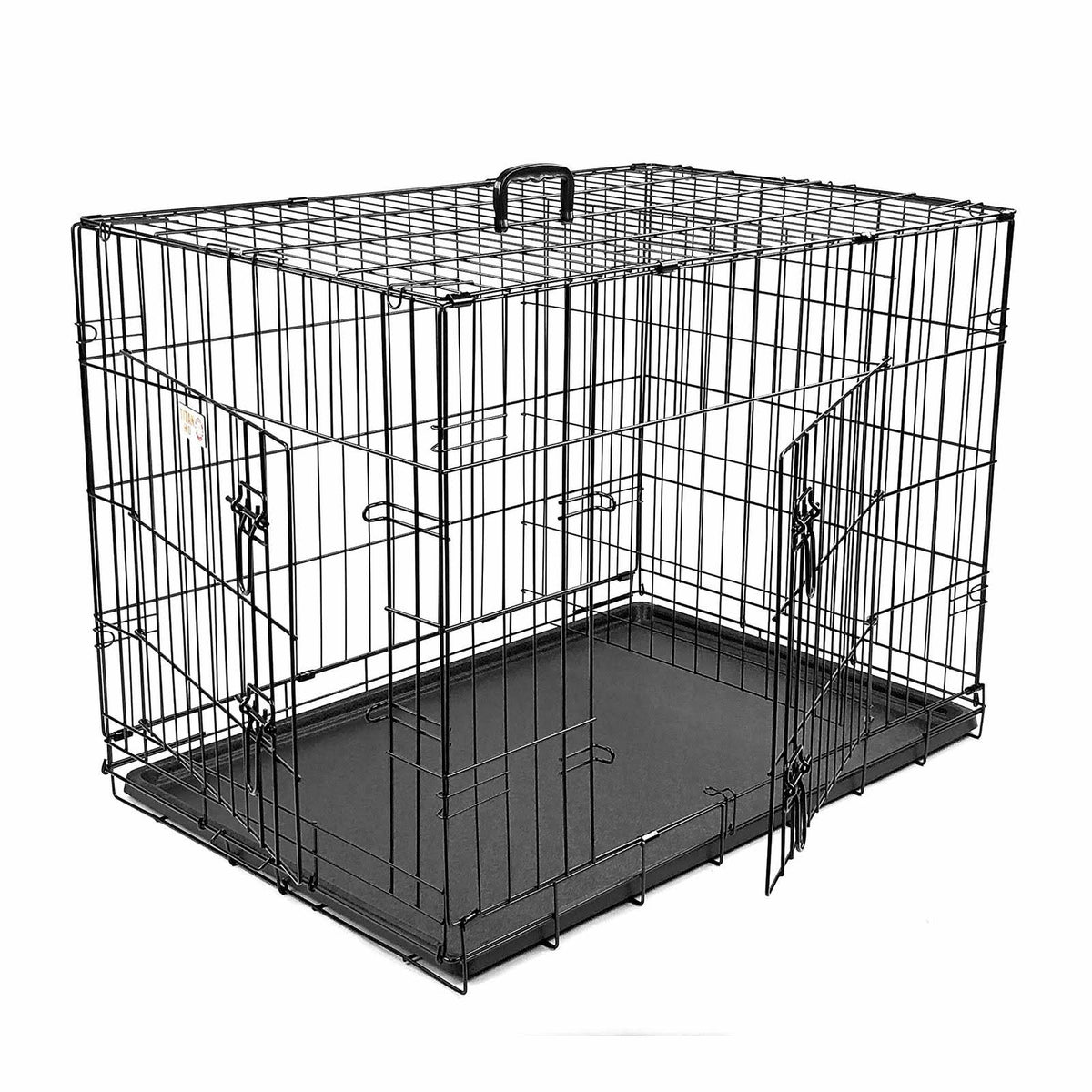 Large Double Door Folding Dog Crate Cage K700